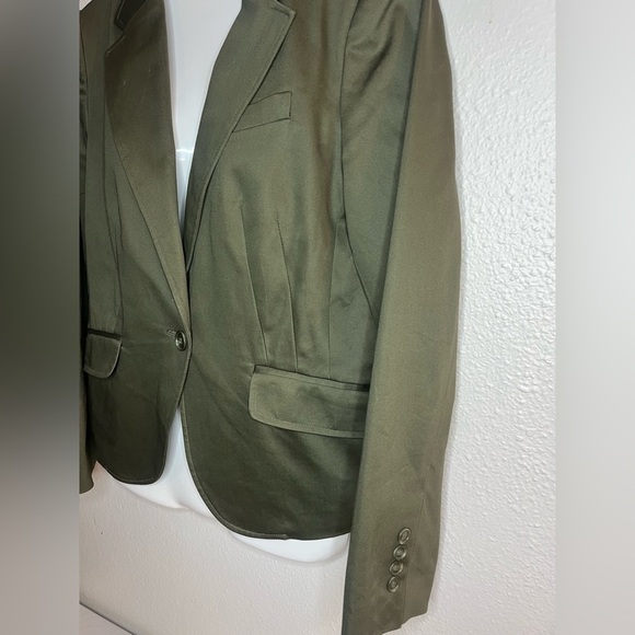 Worthington Olive Green Stretch Blazer Women’s Size 10 - Picture 4 of 6